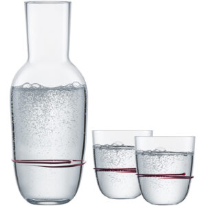 AURA SET KARAF 0,75L + 2xBEKER 42 AUBERGINE