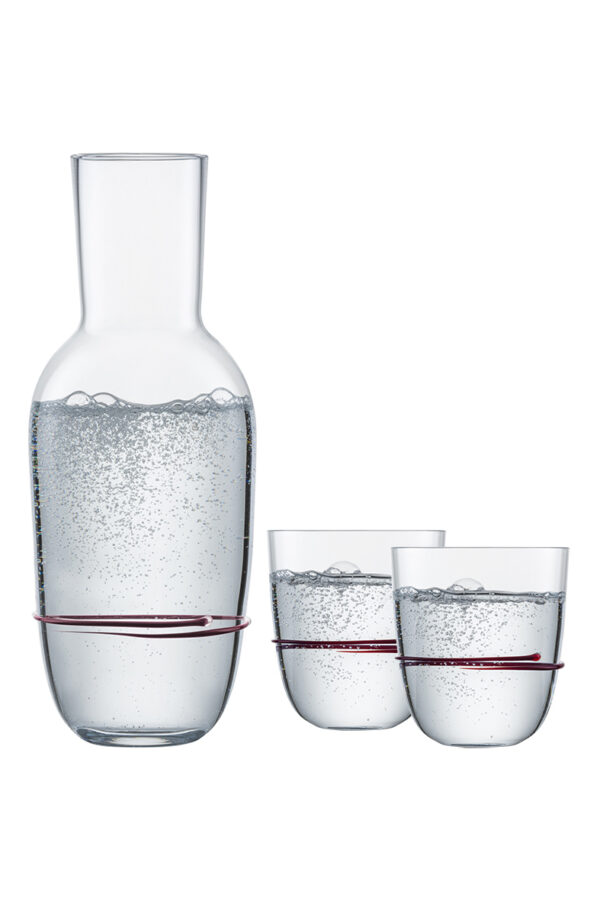 AURA SET KARAF 0,75L + 2xBEKER 42 AUBERGINE
