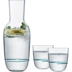 AURA SET KARAF 0,75L + 2xBEKER 42 SMARAGDGROEN