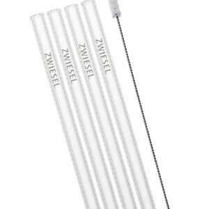 SET 4 RIETJES + BORSTEL 15 CM