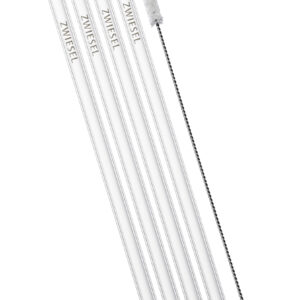 SET 4 RIETJES + BORSTEL 21 CM